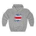 Costa Rica Splat Flag Hoodie Sweatshirt - Unisex