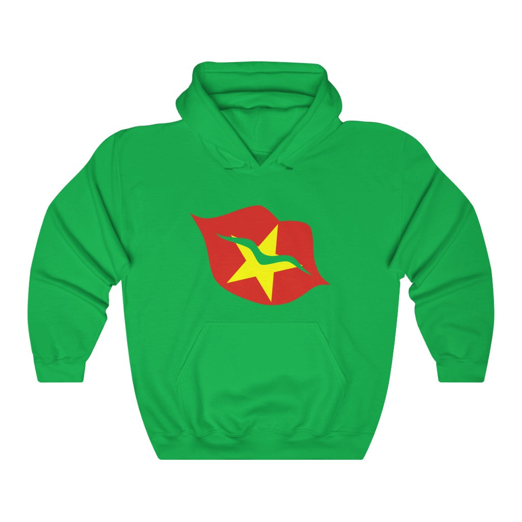 Vietnam Lips Flag Hoodie Sweatshirt - Unisex