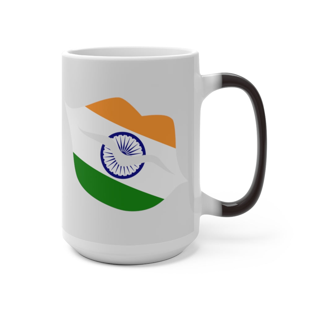 India Lips Color Changing Mug