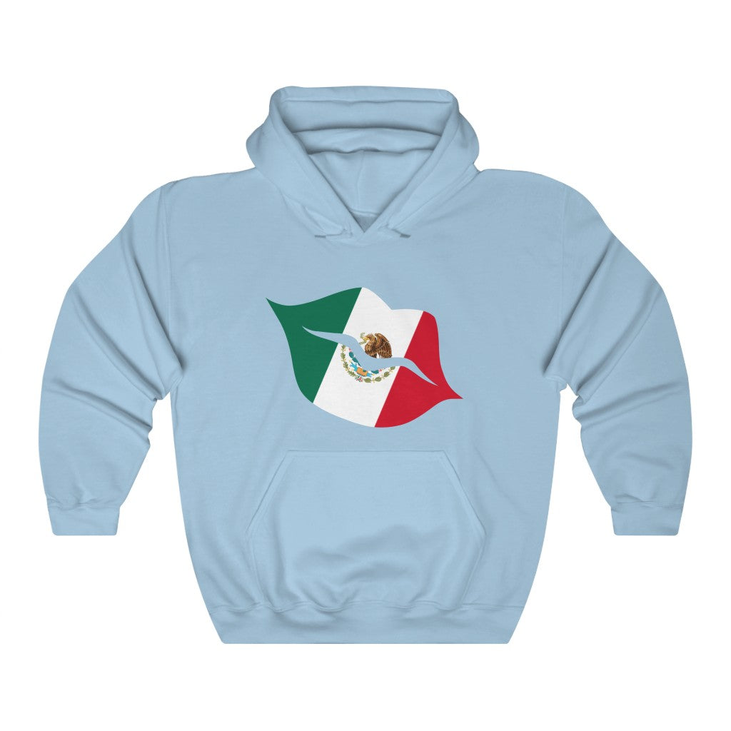 Mexico Lips Flag Hoodie Sweatshirt - Unisex