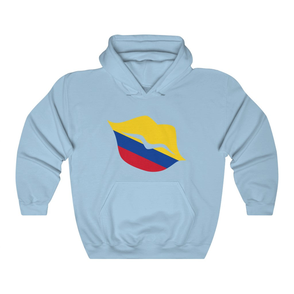 Colombia Lips Flag Hoodie Sweatshirt - Unisex