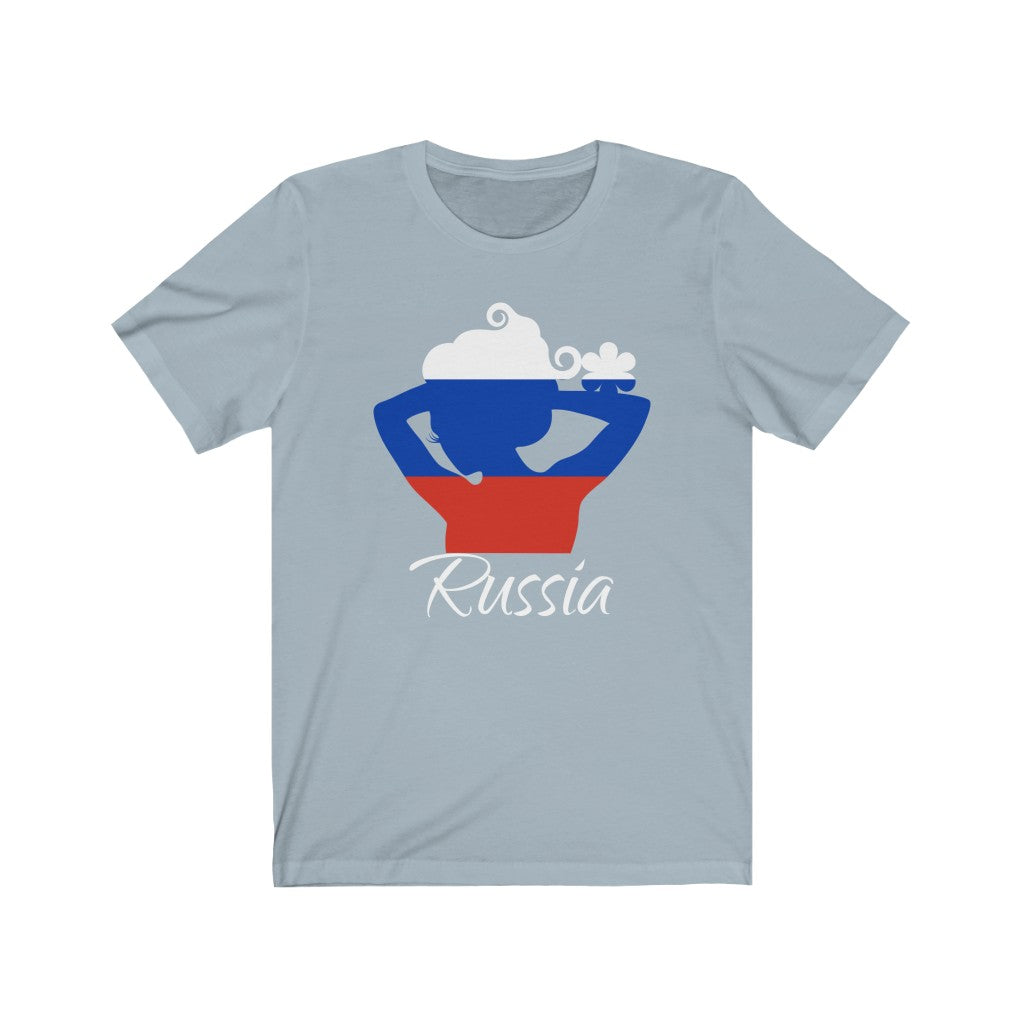 Russia Lady Flag Premium Tee 2 - Unisex