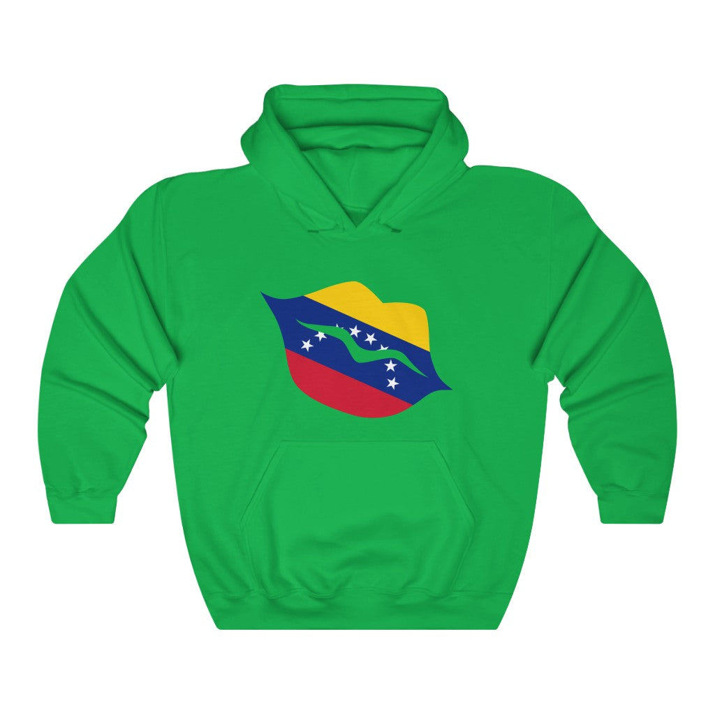 Venezuela Lips Flag Hoodie Sweatshirt - Unisex