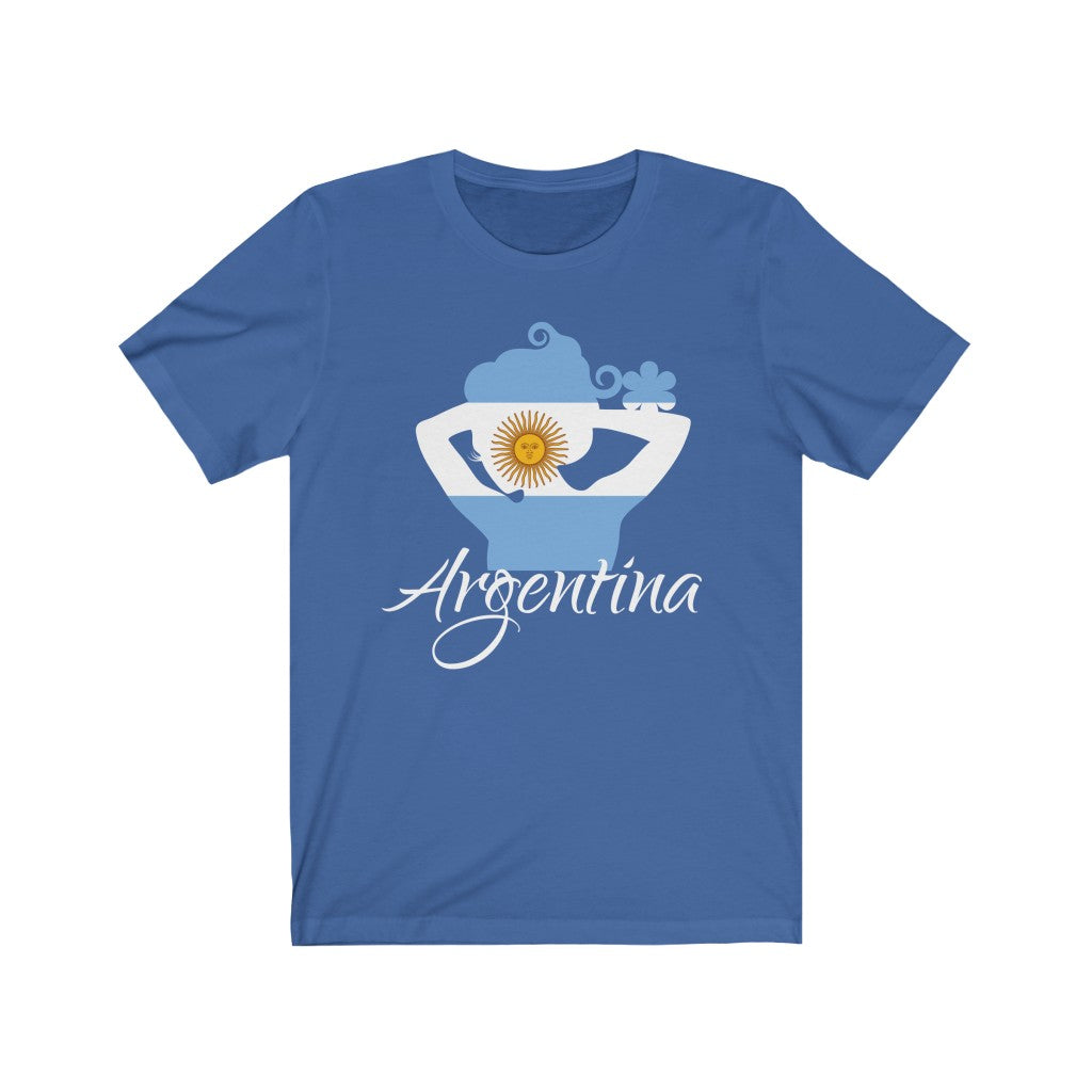 Argentina Lady Flag Premium Tee 2 - Unisex