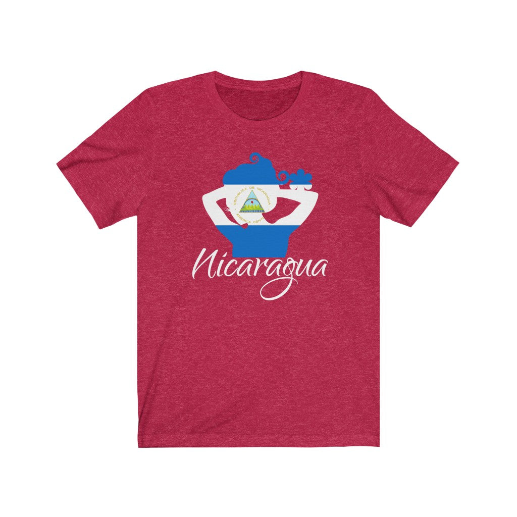 Nicaragua Lady Flag Premium Tee 2 - Unisex