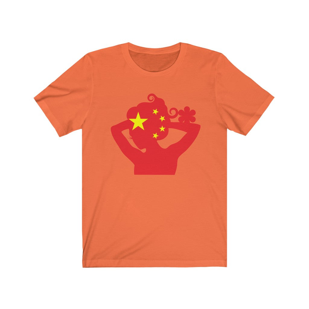 China Lady Flag Premium Tee - Unisex