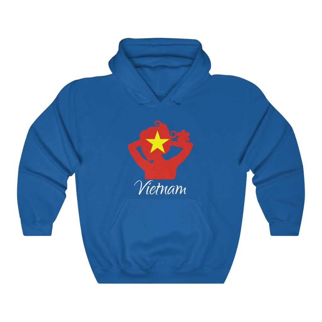 Vietnam Lady Flag Hoodie Sweatshirt 2 - Unisex