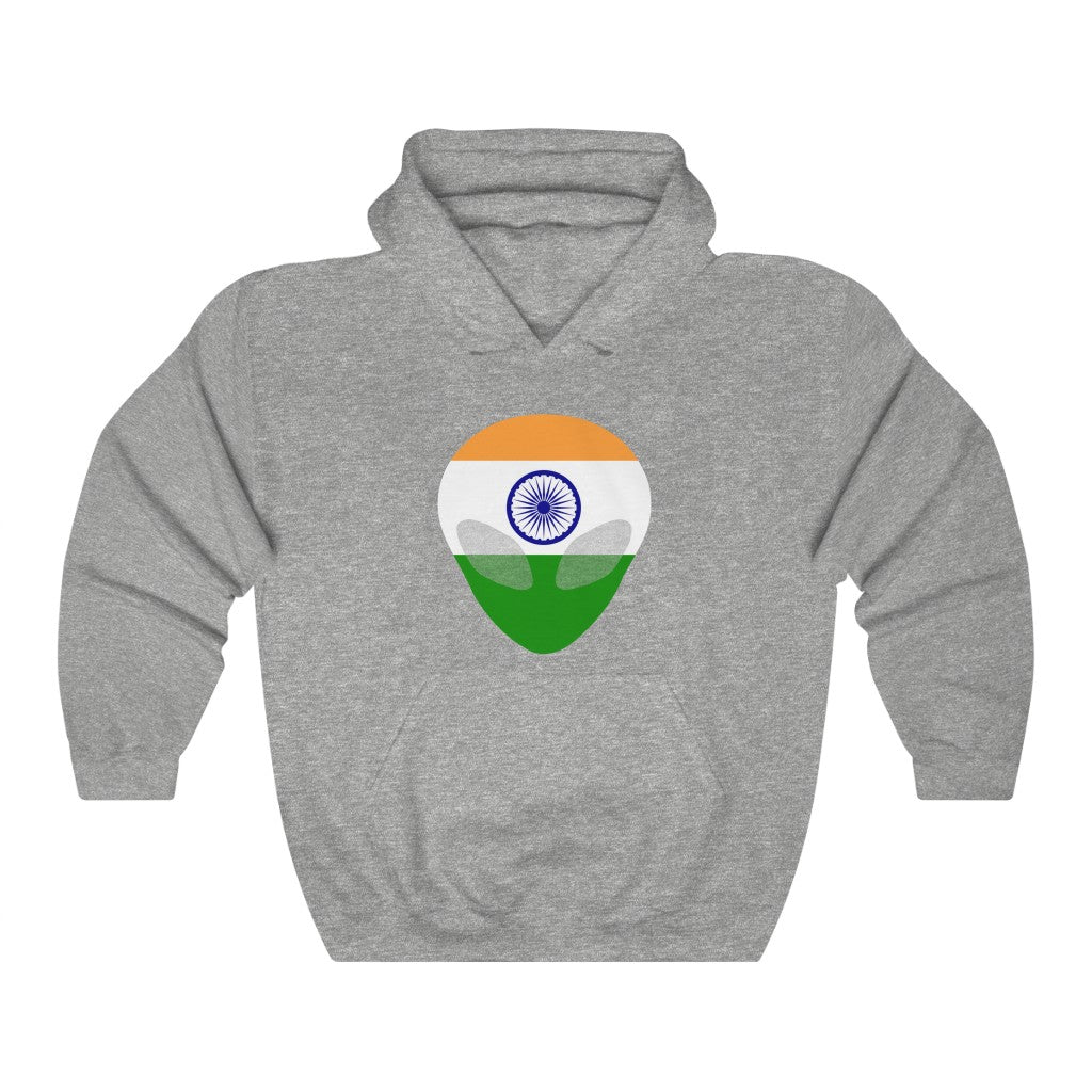 India Alien Flag Hoodie Sweatshirt - Unisex