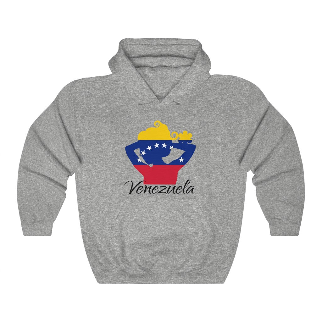 Venezuela Lady Flag Hoodie Sweatshirt 1 - Unisex