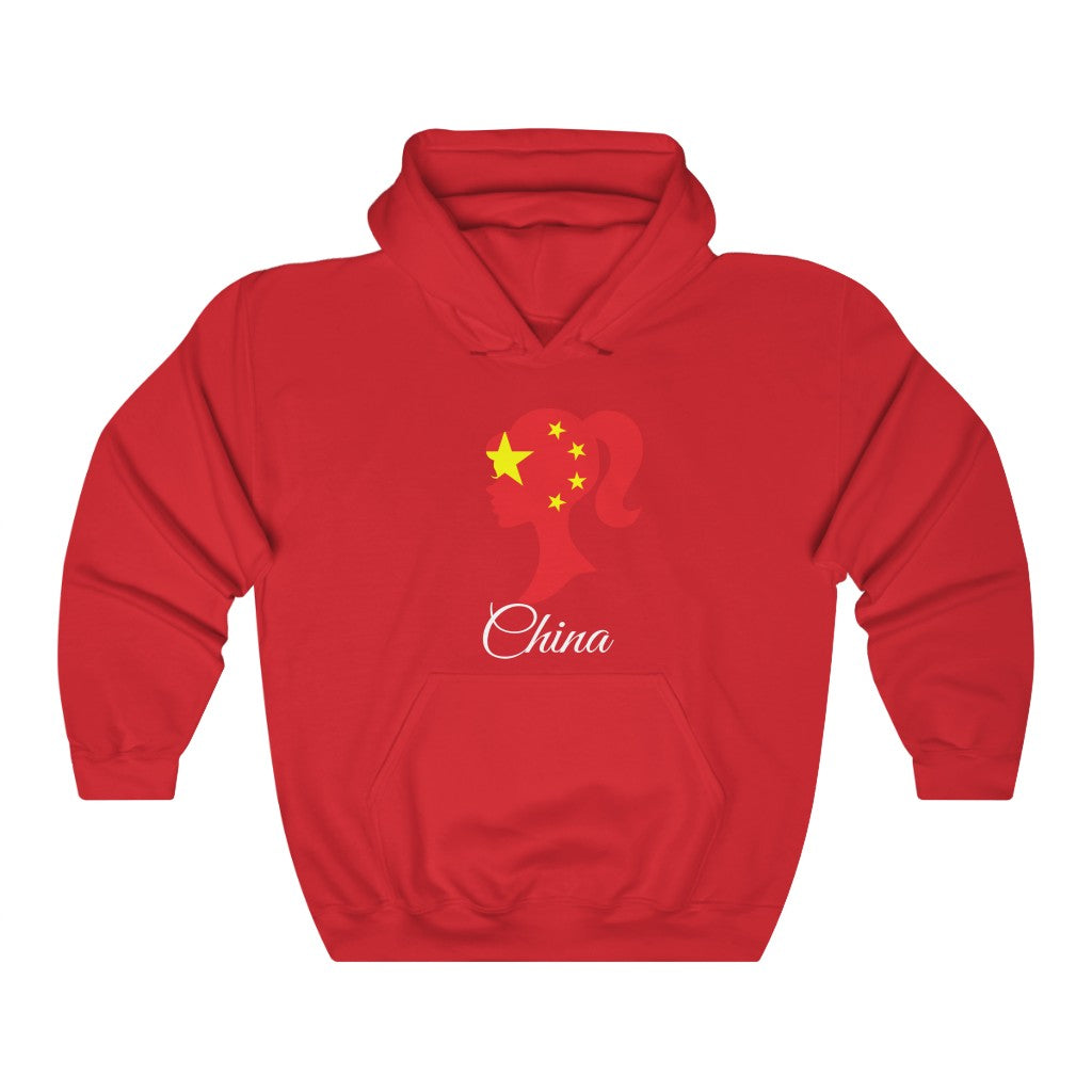 China Girl Flag Hoodie Sweatshirt 2 - Unisex