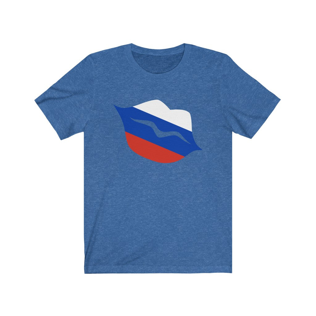 Russia Lips Flag Premium Tee - Unisex