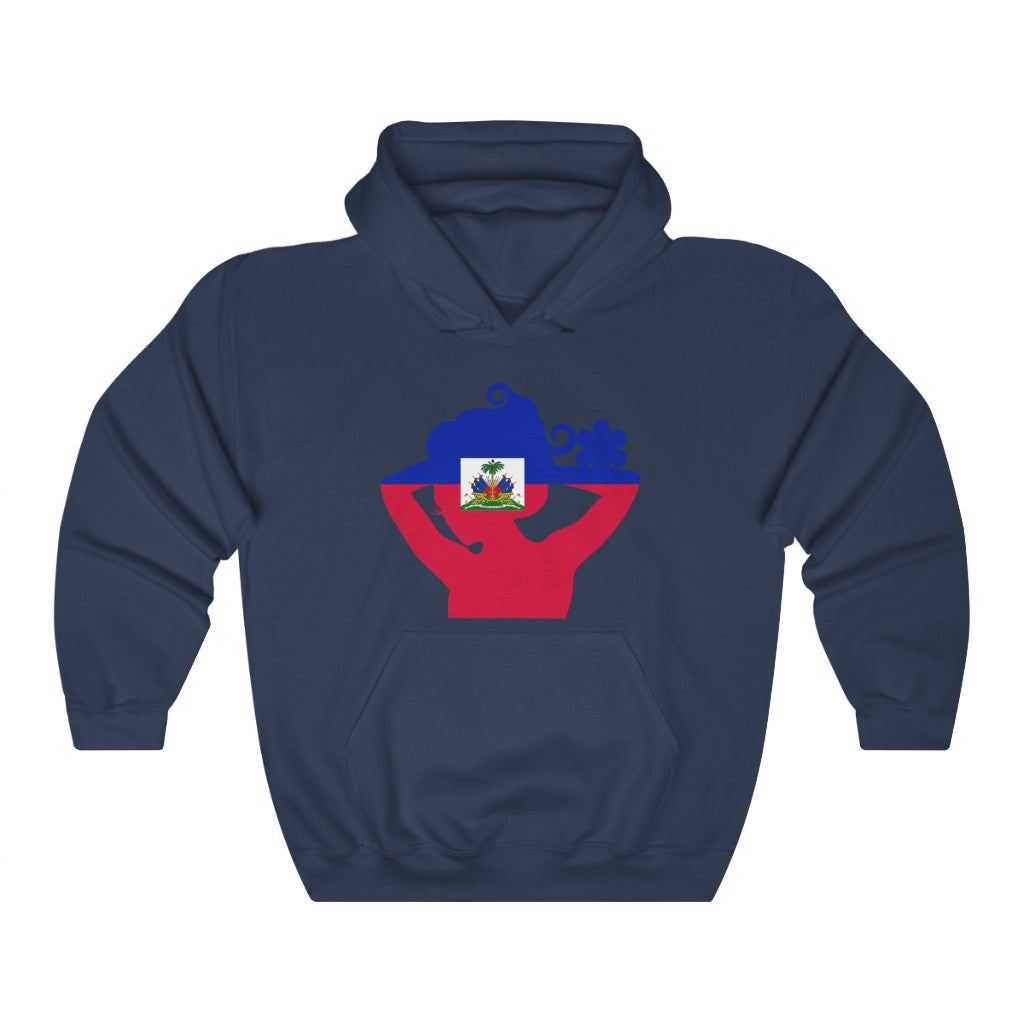 Haiti Lady Flag Hoodie Sweatshirt - Unisex
