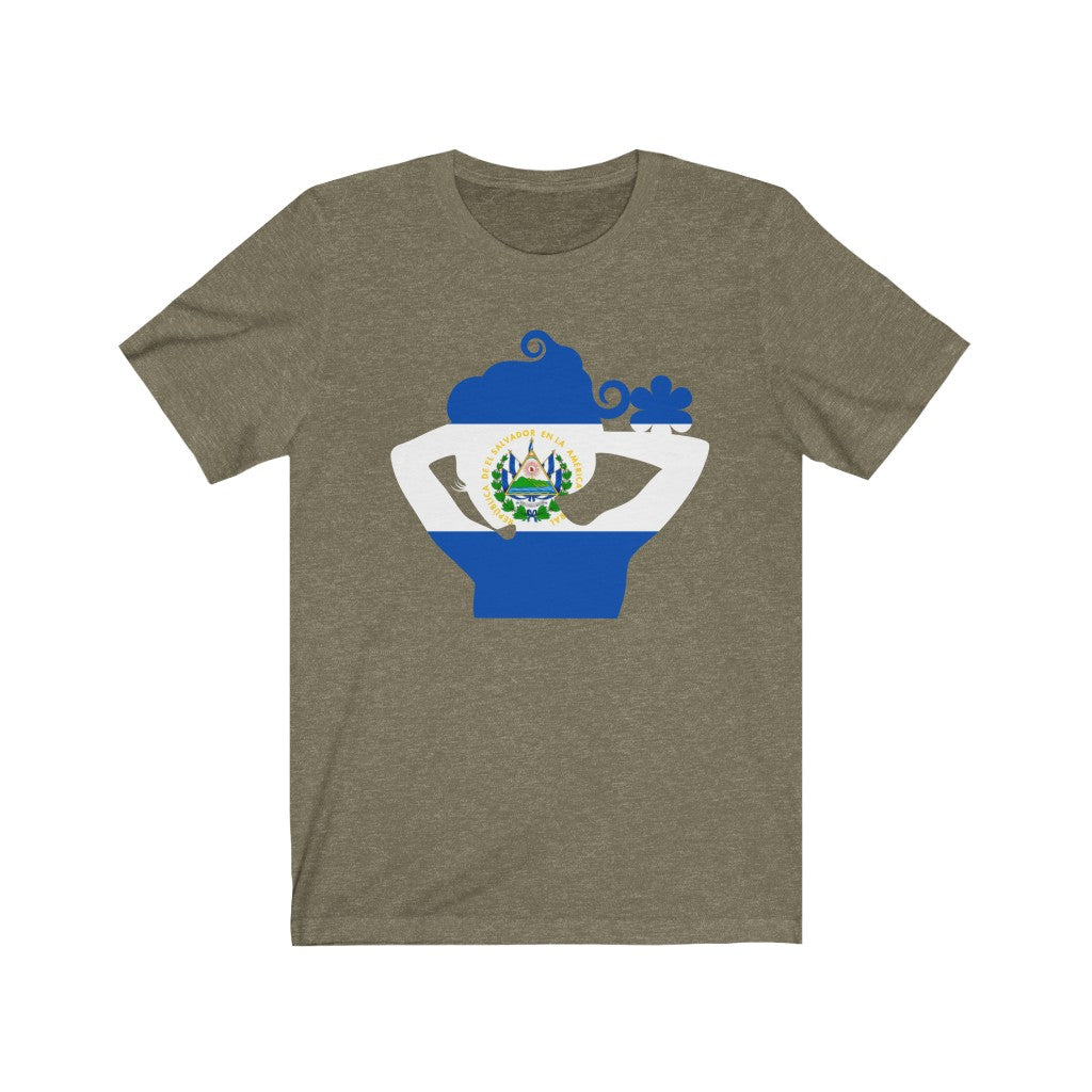 El Salvador Lady Flag Premium Tee - Unisex