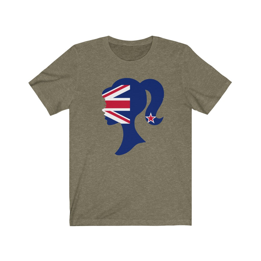 New Zealand Girl Flag Premium Tee - Unisex