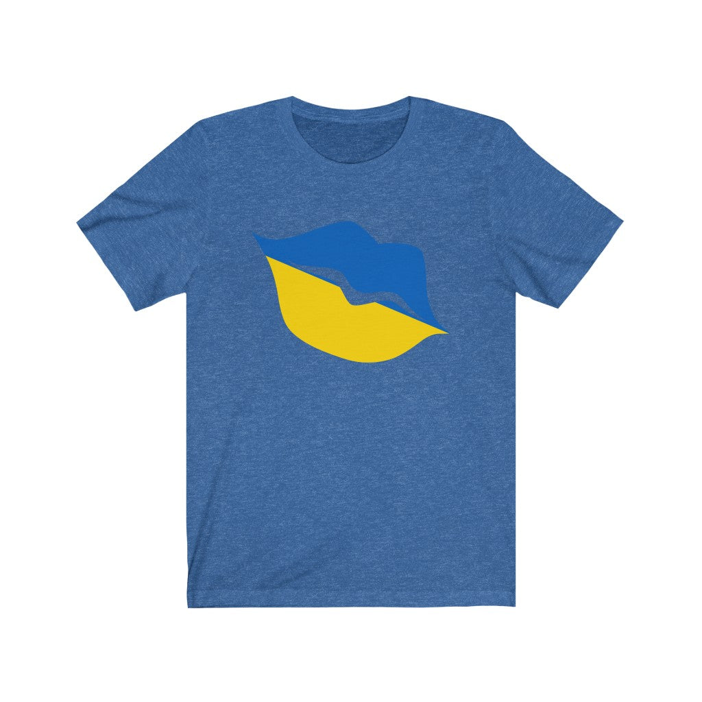 Ukraine Lips Flag Premium Tee - Unisex