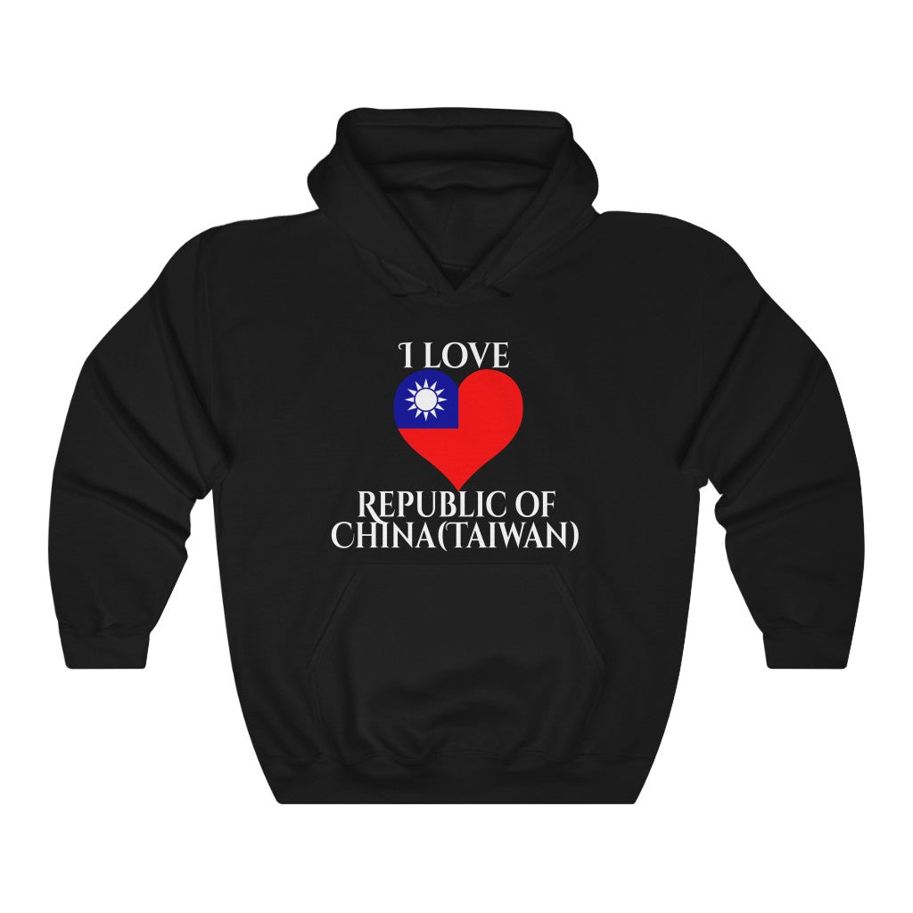 Republic of China - Taiwan Heart Flag Hoodie Sweatshirt 2 - Unisex