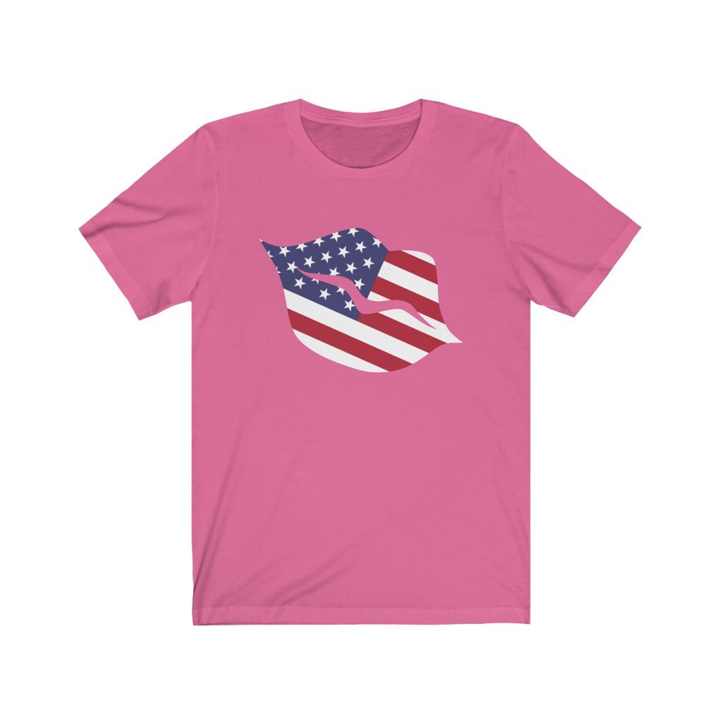 United States of America Lips Flag Premium Tee - Unisex