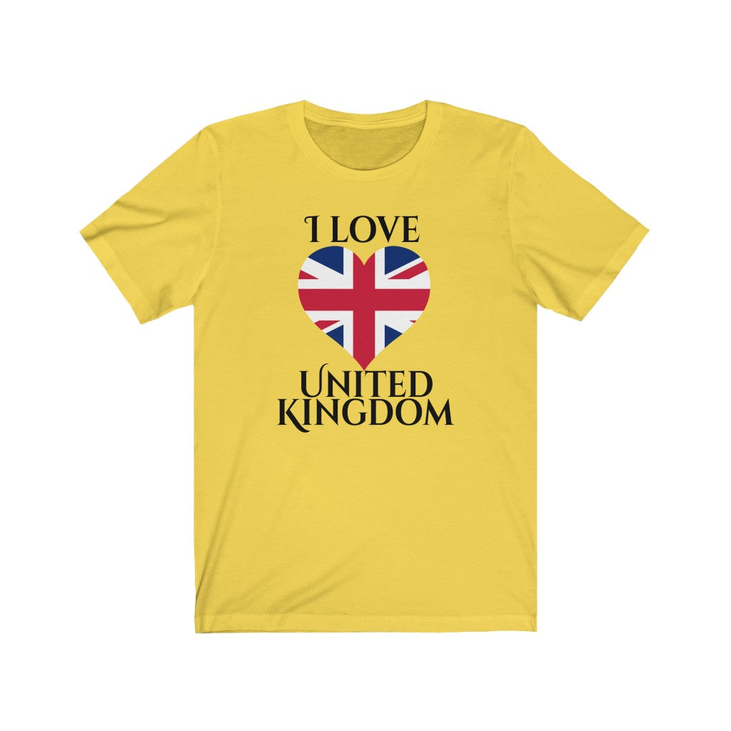 United Kingdom Heart Flag Premium Tee 1 - Unisex