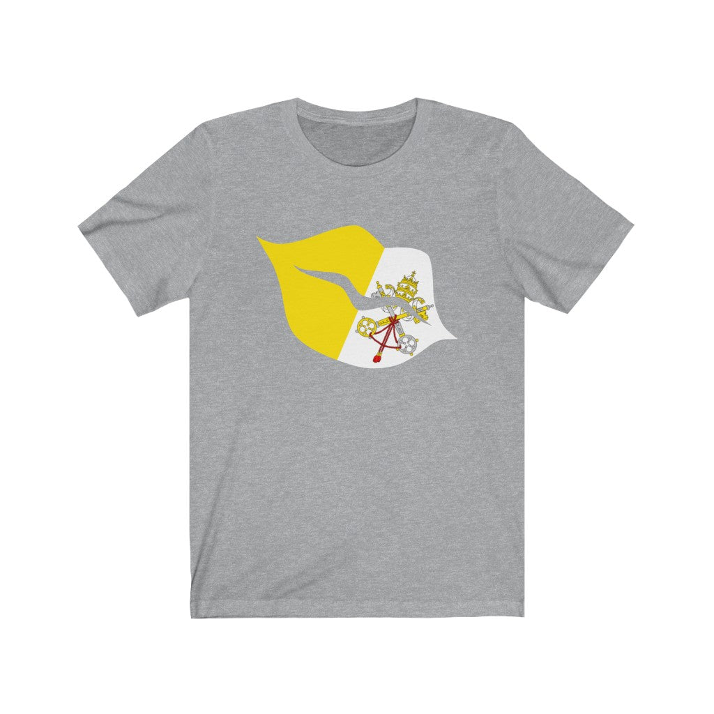 Holy See Lips Flag Premium Tee - Unisex