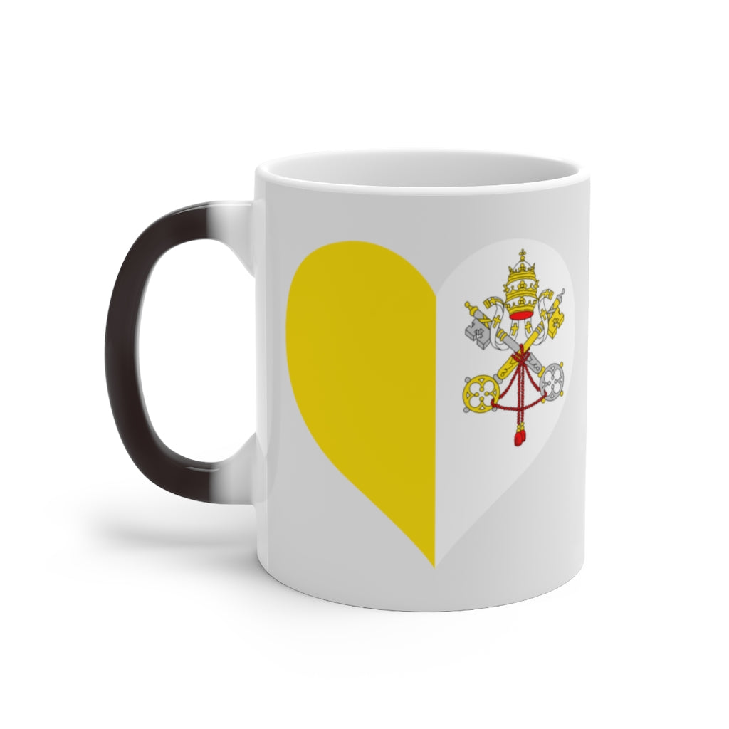 Holy See Heart Color Changing Mug