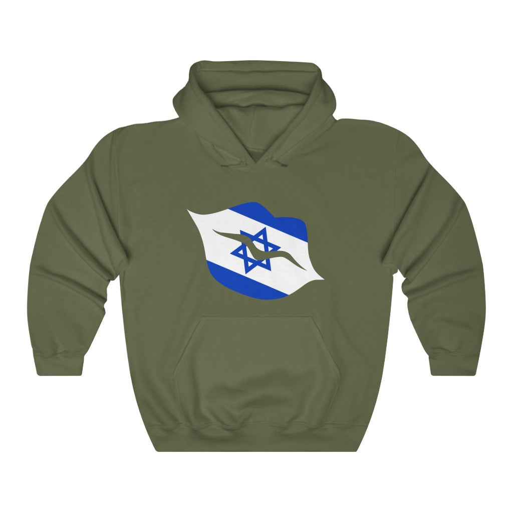 Israel Lips Flag Hoodie Sweatshirt - Unisex