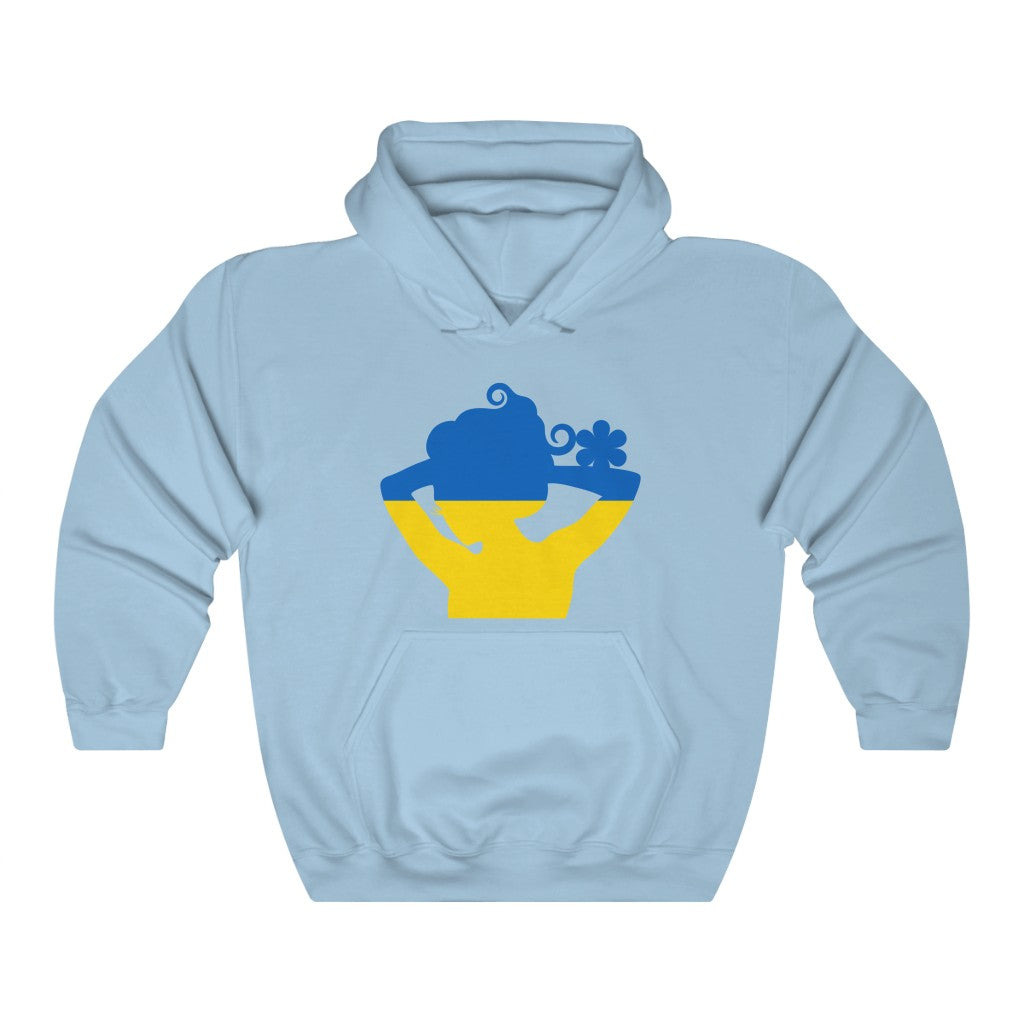 Ukraine Lady Flag Hoodie Sweatshirt - Unisex