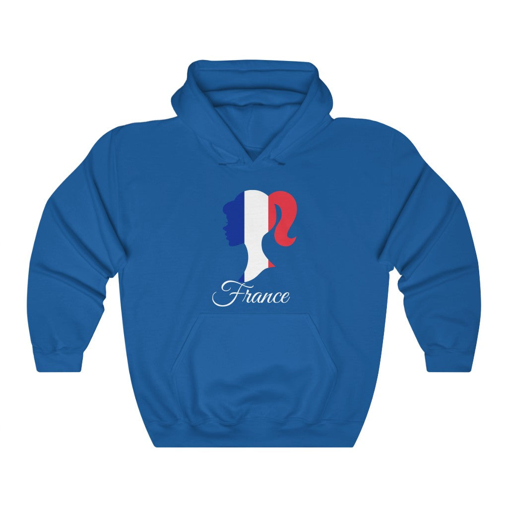 France Girl Flag Hoodie Sweatshirt 2 - Unisex