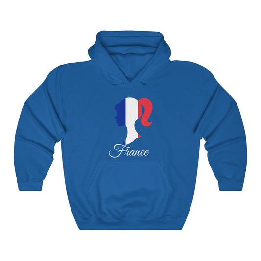 France Girl Flag Hoodie Sweatshirt 2 - Unisex