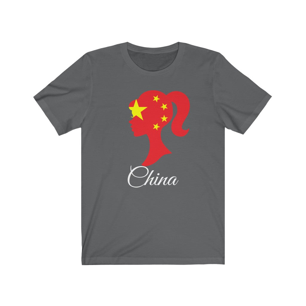 China Girl Flag Premium Tee 2 - Unisex