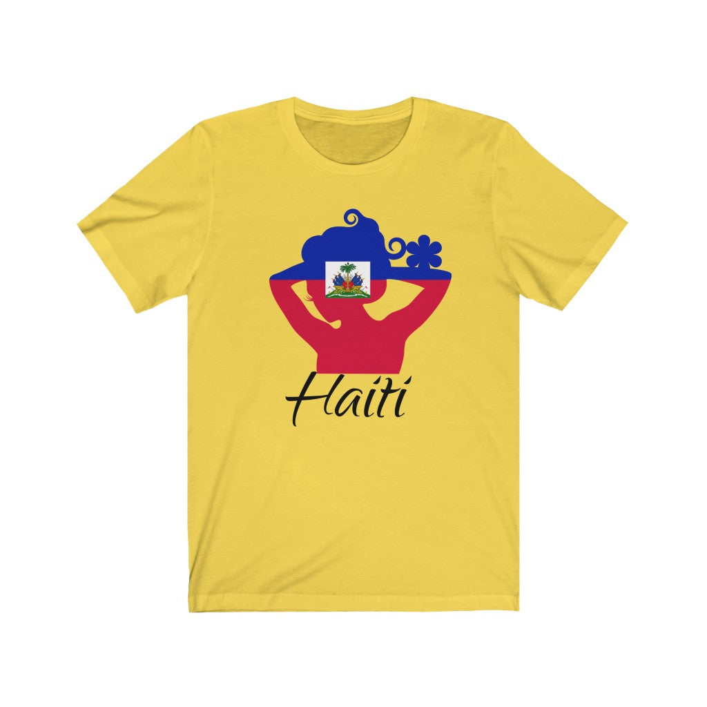 Haiti Lady Flag Premium Tee 1 - Unisex