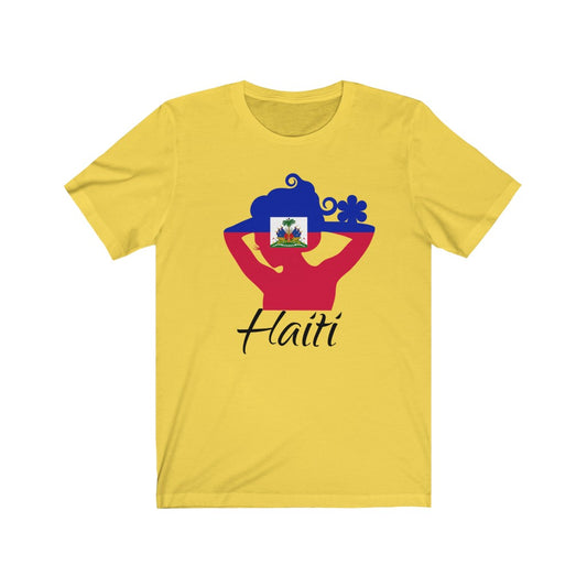 Haiti Lady Flag Premium Tee 1 - Unisex