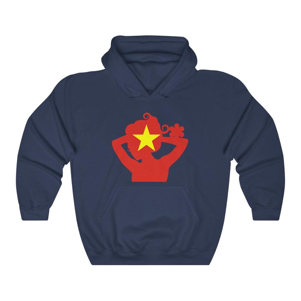Vietnam Lady Flag Hoodie Sweatshirt - Unisex