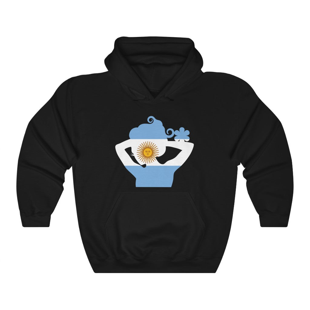 Argentina Lady Flag Hoodie Sweatshirt - Unisex