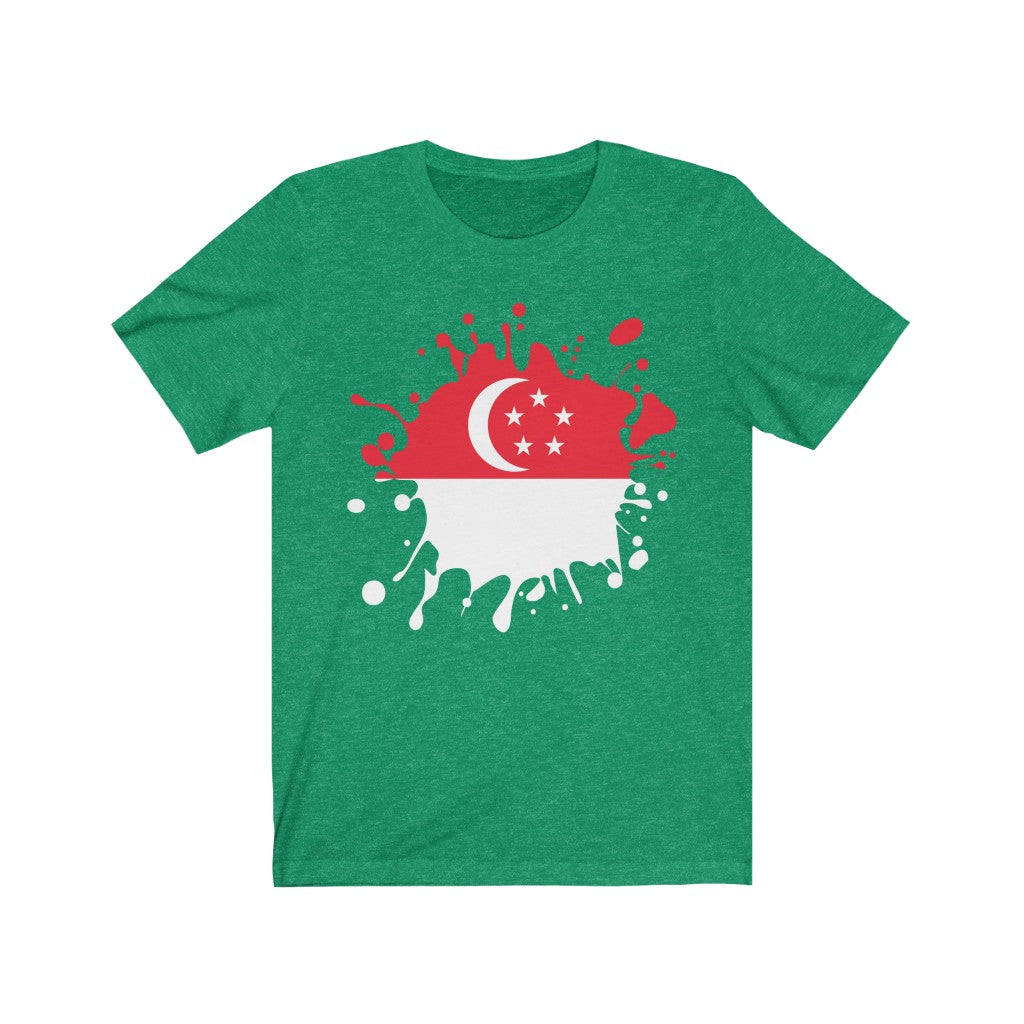 Singapore Splat Flag Premium Tee - Unisex