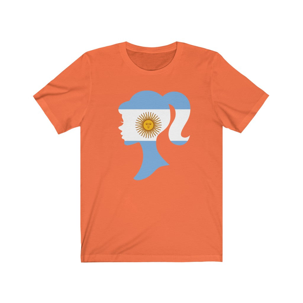 Argentina Girl Flag Premium Tee - Unisex
