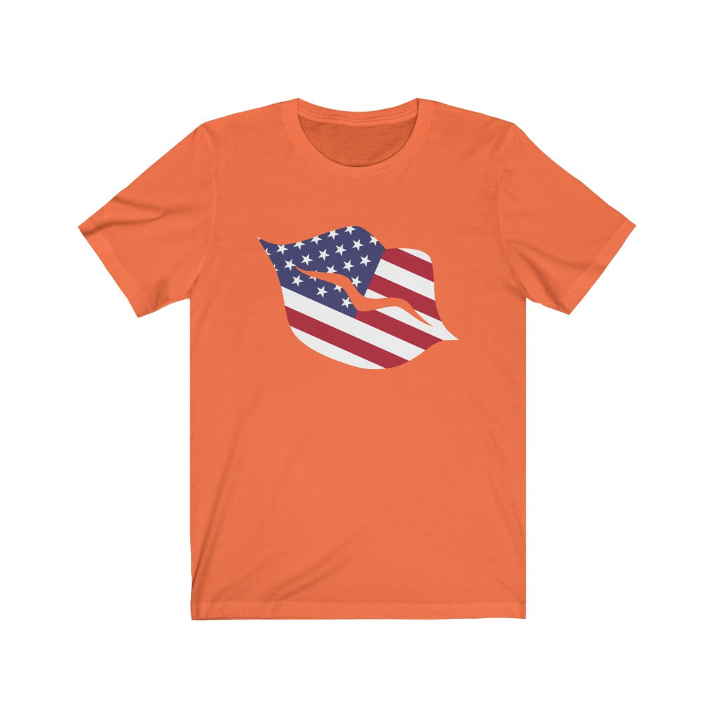 United States of America Lips Flag Premium Tee - Unisex