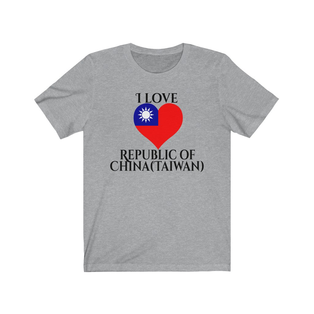 Republic of China - Taiwan Heart Flag Premium Tee 1 - Unisex