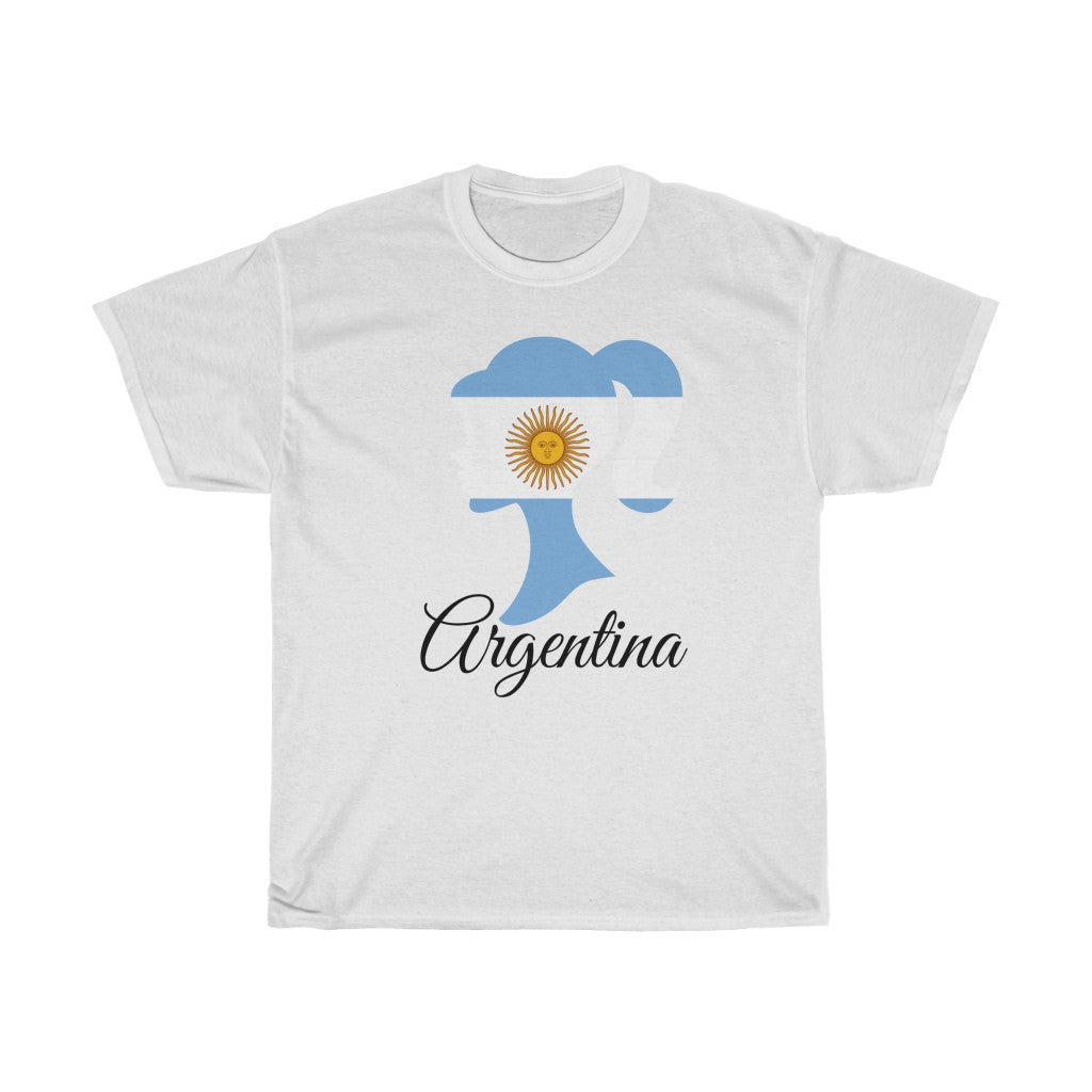 Argentina Girl Flag Standard Tee 1 - Unisex