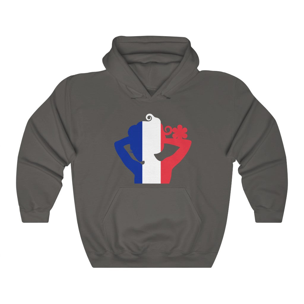 France Lady Flag Hoodie Sweatshirt - Unisex