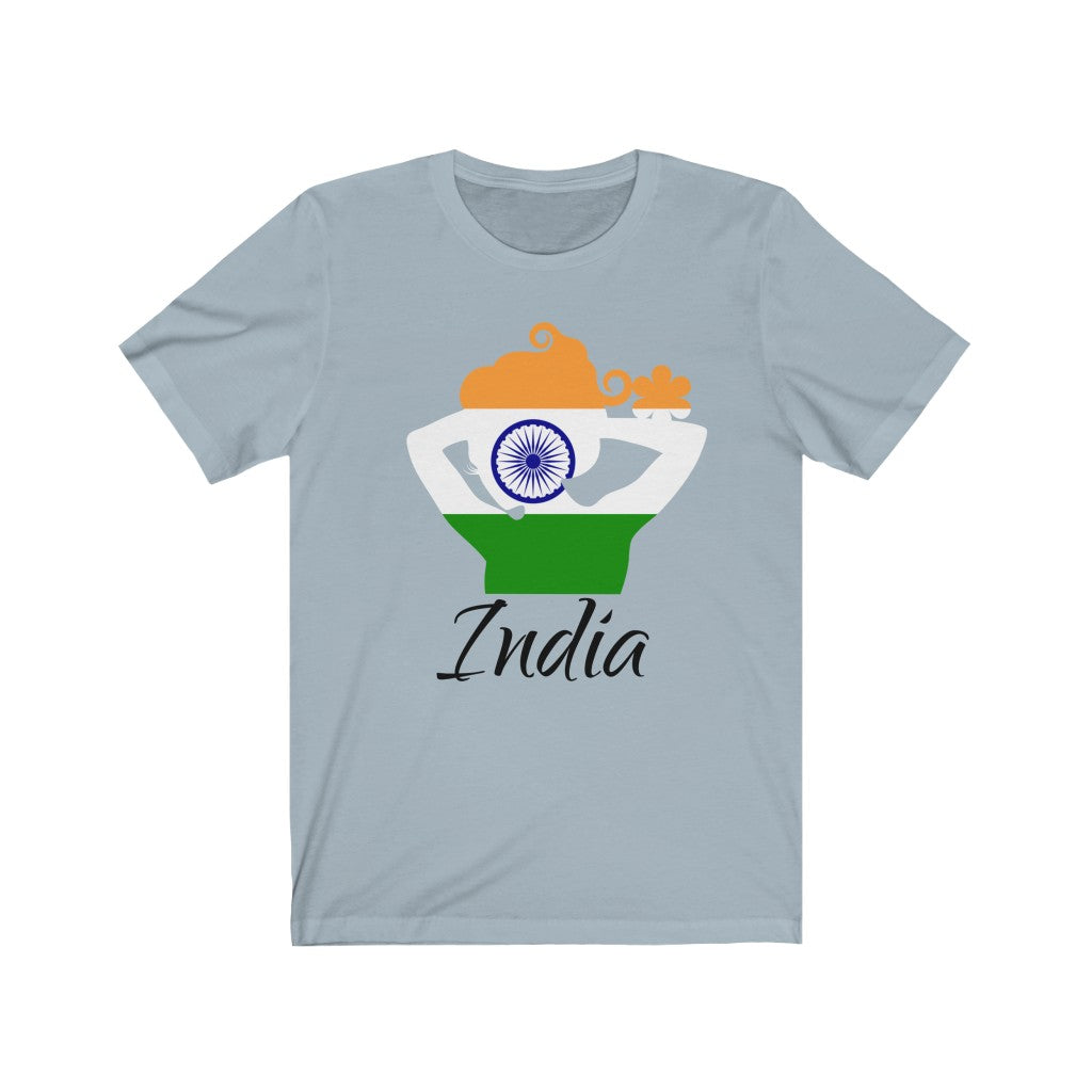 India Lady Flag Premium Tee 1 - Unisex