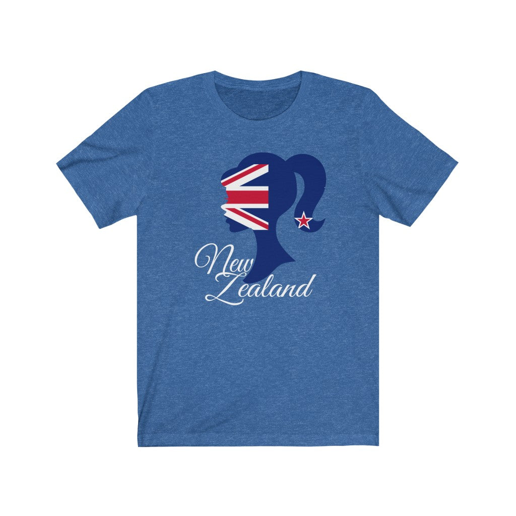 New Zealand Girl Flag Premium Tee 2 - Unisex