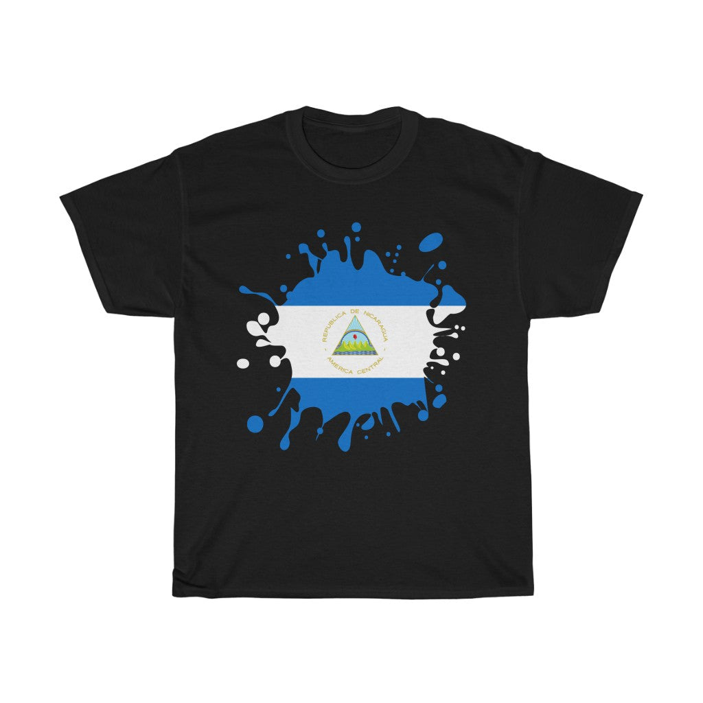 Nicaragua Splat Flag Standard Tee - Unisex