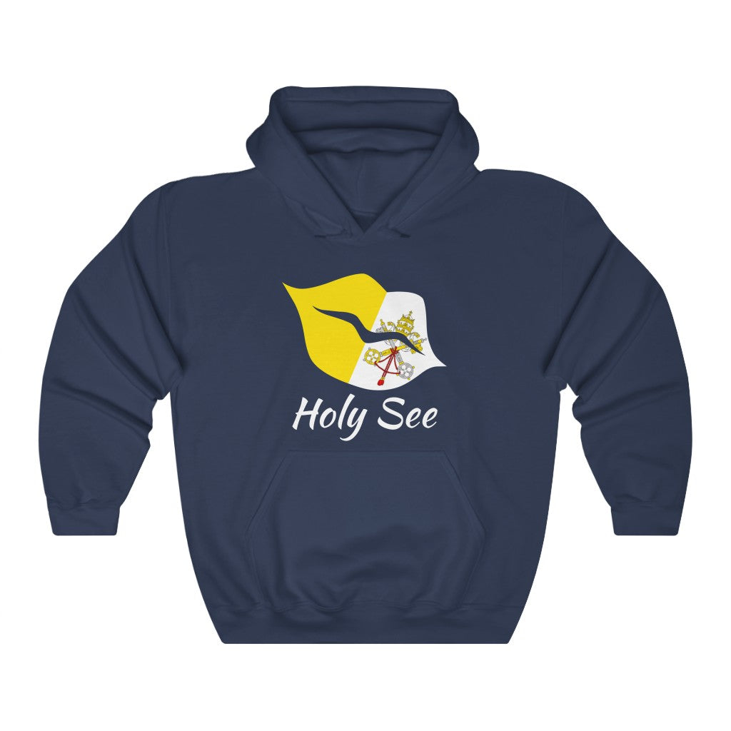 Holy See Lips Flag Hoodie Sweatshirt 2 - Unisex
