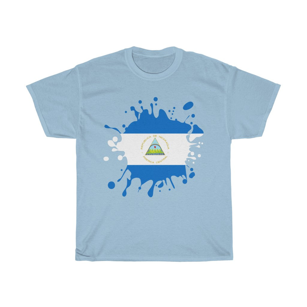 Nicaragua Splat Flag Standard Tee - Unisex