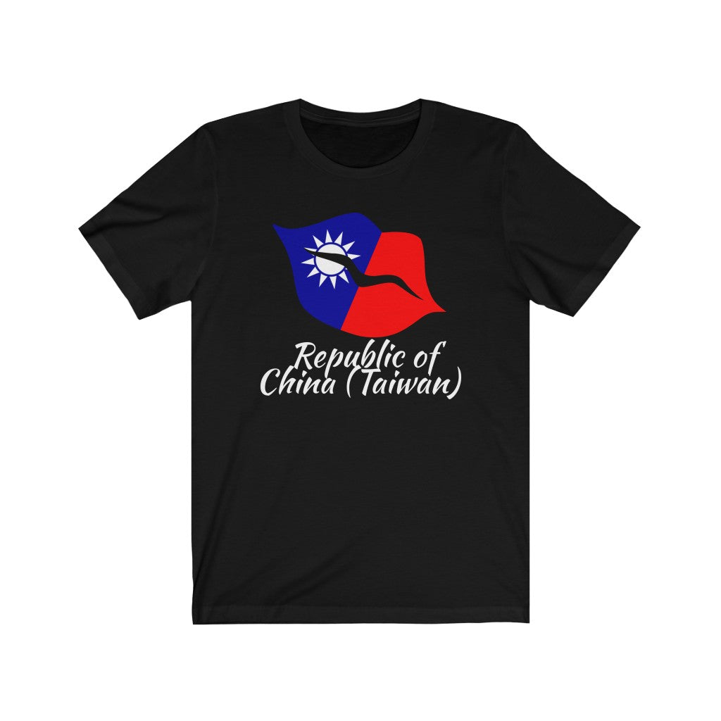 Republic of China - Taiwan Lips Flag Premium Tee 2 - Unisex