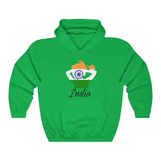 India Lady Flag Hoodie Sweatshirt 1 - Unisex