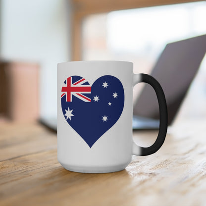 Australia Heart Color Changing Mug
