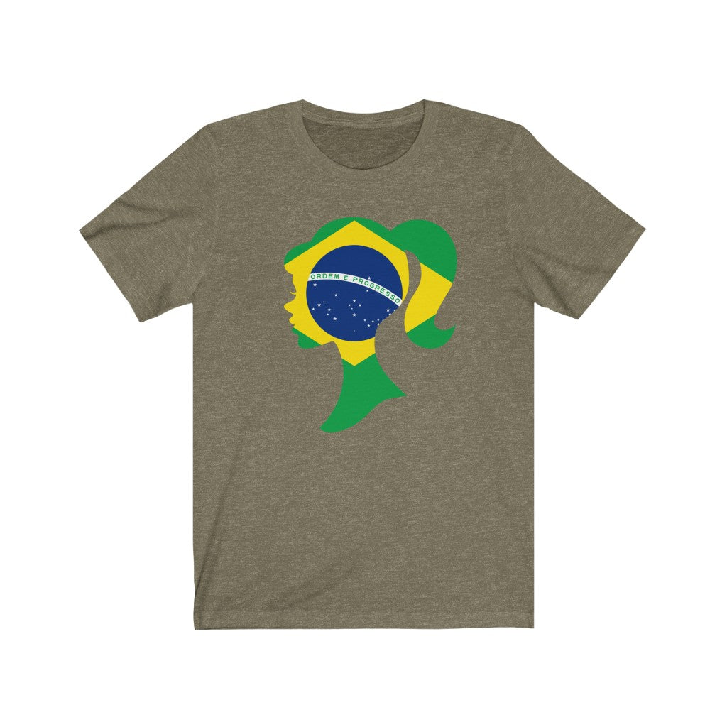 Brazil Girl Flag Premium Tee - Unisex