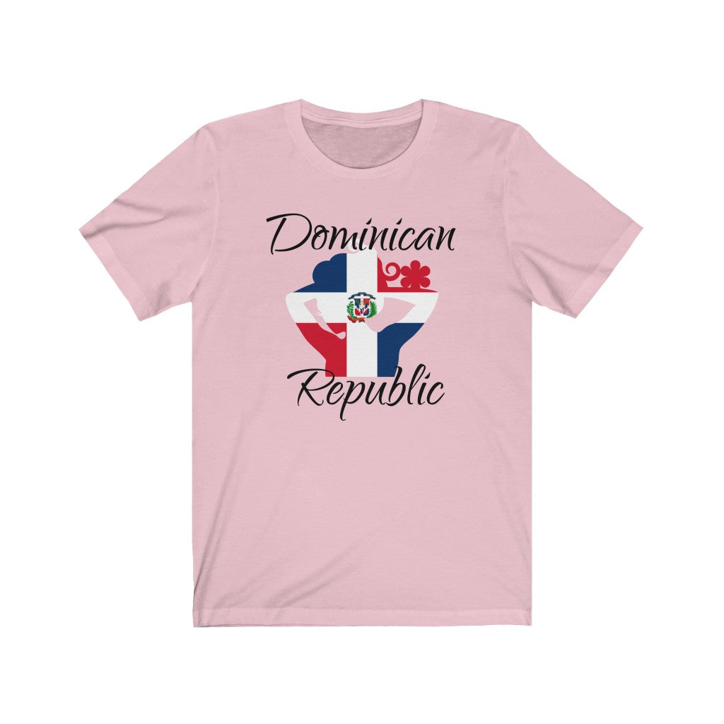 Dominican Republic Lady Flag Premium Tee 1 - Unisex