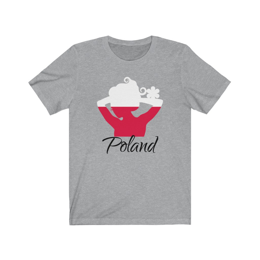 Poland Lady Flag Premium Tee 1 - Unisex